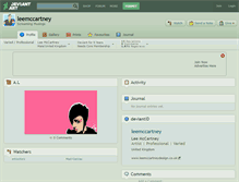 Tablet Screenshot of leemccartney.deviantart.com