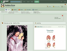 Tablet Screenshot of goddess-elune.deviantart.com