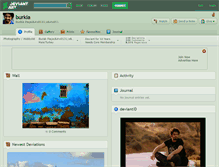 Tablet Screenshot of burkia.deviantart.com