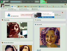 Tablet Screenshot of aleyed.deviantart.com