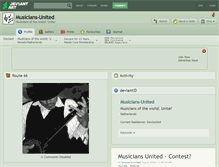 Tablet Screenshot of musicians-united.deviantart.com