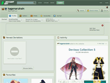 Tablet Screenshot of kagamarutrain.deviantart.com