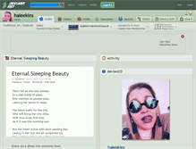 Tablet Screenshot of haleekins.deviantart.com