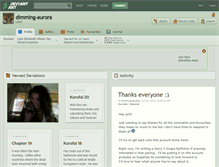 Tablet Screenshot of dimming-aurora.deviantart.com