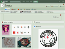 Tablet Screenshot of dwonderer.deviantart.com