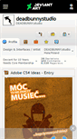 Mobile Screenshot of deadbunnystudio.deviantart.com