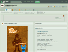 Tablet Screenshot of deadbunnystudio.deviantart.com