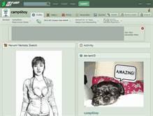 Tablet Screenshot of camp6boy.deviantart.com