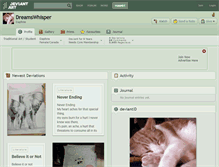 Tablet Screenshot of dreamswhisper.deviantart.com
