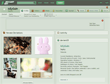 Tablet Screenshot of iceyguin.deviantart.com