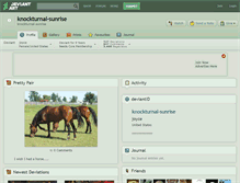 Tablet Screenshot of knockturnal-sunrise.deviantart.com
