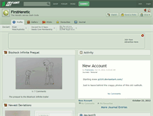 Tablet Screenshot of firstheretic.deviantart.com