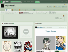 Tablet Screenshot of bunjithewolf.deviantart.com