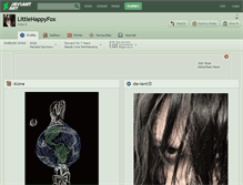 Tablet Screenshot of littlehappyfox.deviantart.com