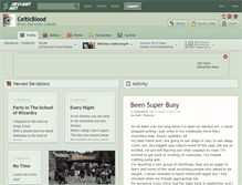 Tablet Screenshot of celticblood.deviantart.com