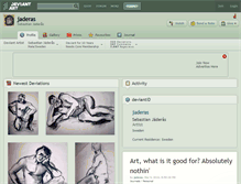 Tablet Screenshot of jaderas.deviantart.com