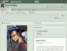 Tablet Screenshot of chunksthemighty.deviantart.com