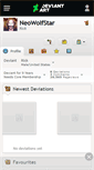 Mobile Screenshot of neowolfstar.deviantart.com