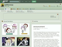Tablet Screenshot of muffinivorous.deviantart.com