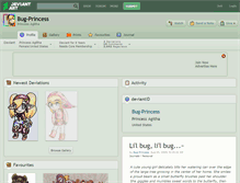 Tablet Screenshot of bug-princess.deviantart.com