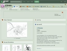Tablet Screenshot of evilpuppy.deviantart.com