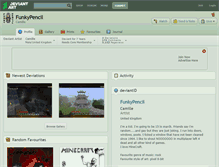 Tablet Screenshot of funkypencil.deviantart.com