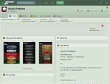 Tablet Screenshot of chuck-freebies.deviantart.com