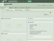Tablet Screenshot of mandy-morbid.deviantart.com