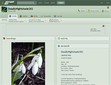 Tablet Screenshot of deadlynightshade282.deviantart.com