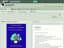 Tablet Screenshot of masonthekiller.deviantart.com