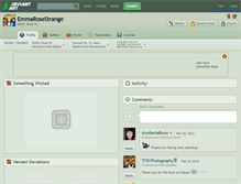 Tablet Screenshot of emmarosestrange.deviantart.com