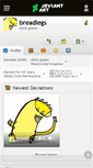 Mobile Screenshot of breadlegs.deviantart.com
