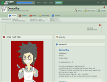 Tablet Screenshot of demontoy.deviantart.com