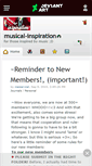 Mobile Screenshot of musical-inspiration.deviantart.com