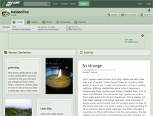 Tablet Screenshot of maidenfire.deviantart.com