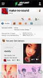 Mobile Screenshot of make-no-sound.deviantart.com