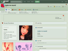Tablet Screenshot of make-no-sound.deviantart.com
