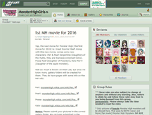 Tablet Screenshot of monsterhighgirls.deviantart.com