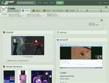 Tablet Screenshot of cristin.deviantart.com
