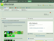 Tablet Screenshot of coffee-is-the-best.deviantart.com