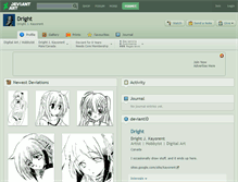 Tablet Screenshot of dright.deviantart.com