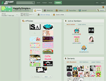 Tablet Screenshot of happilysimple.deviantart.com