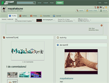 Tablet Screenshot of mayahatsune.deviantart.com