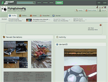 Tablet Screenshot of flyingguineapig.deviantart.com