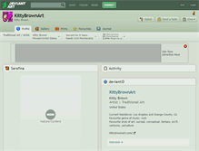 Tablet Screenshot of kittybrownart.deviantart.com