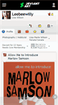 Mobile Screenshot of leebeewilly.deviantart.com