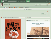 Tablet Screenshot of leebeewilly.deviantart.com