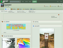 Tablet Screenshot of imadonky.deviantart.com