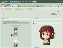 Tablet Screenshot of femliet.deviantart.com