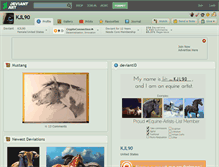 Tablet Screenshot of kjl90.deviantart.com